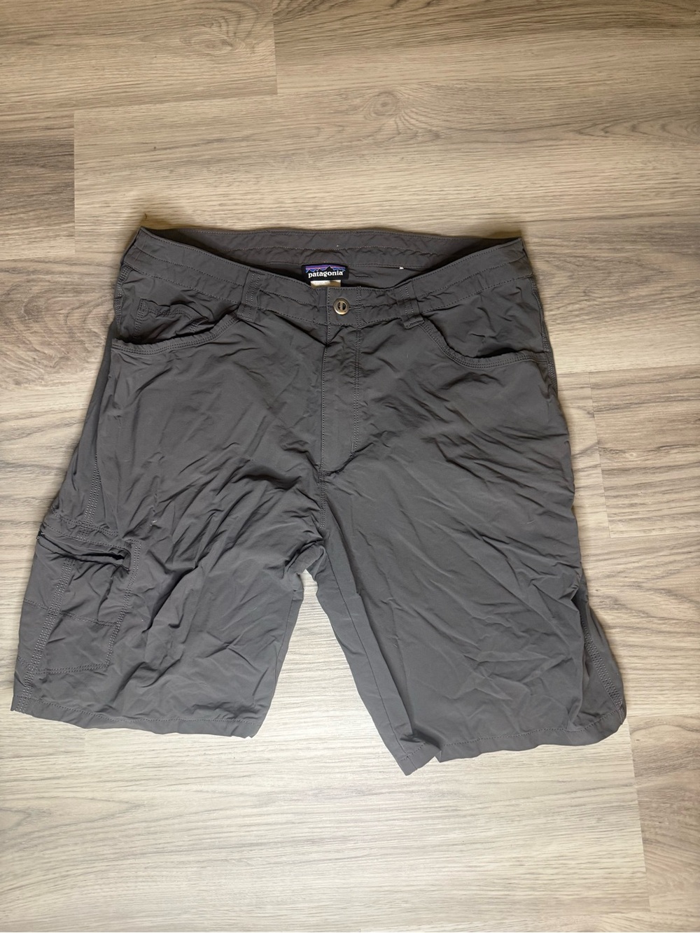 Patagonia Men's Charcoal Hybrid Adventure Shorts